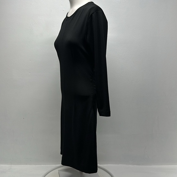 Rag And Bone Allison Open Back Mini Short Dress 3/4 Sleeve Snap Neck Black Small - Picture 9 of 12